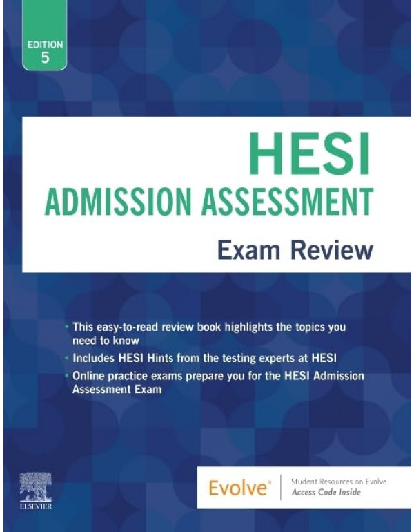 HESI Adminission Assessment Exam Review by HESI, 5th edition *DOWNLOAD VERSION*