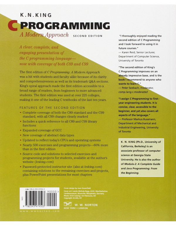 C Programming: A Modern Approach, 2nd Edition PDF by K. N. King *DOWNLOAD VERSION*