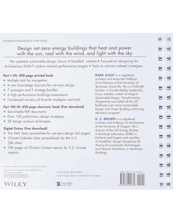 Sun, Wind, and Light: Architectural Design Strategies, 3rd Edition by G. Brown, Mark DeKay