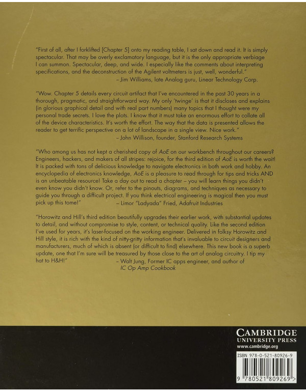 The Art of Electronics, 3rd edition by Paul Horowitz and Winfield Hill (ISBN 9780521809269) - Hardcover