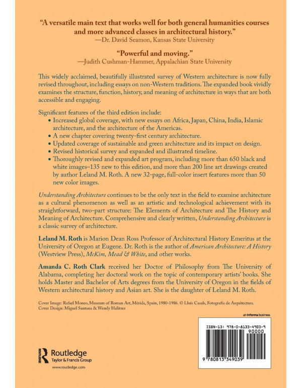Understanding Architecture: Its Elements, History, and Meaning, 3rd Edition by Leland M. Roth & Amanda C. Roth Clark – Paperback (ISBN: 9780813349039)