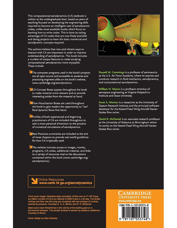 Applied Computational Aerodynamics: A Modern Engineering Approach by Cummings et al. (ISBN: 9781107053748) – Hardcover