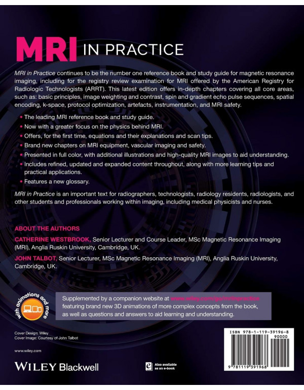 MRI in Practice, 5th Edition by Catherine Westbrook & John Talbot – Paperback (ISBN: 9781119391968)