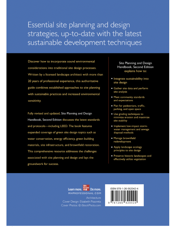 Site Planning and Design Handbook by Thomas Russ, 2nd Edition (ISBN: 9781265620424) - Paperback