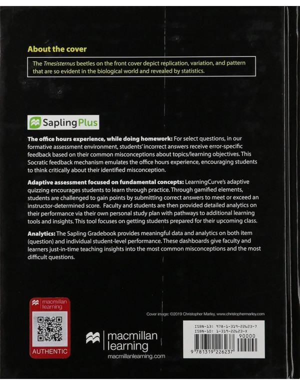 The Analysis of Biological Data 3rd edition Book by Michael Whitlock and Dolph Schluter