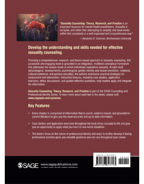 Sexuality Counseling: Theory, Research, and Practice (Counseling and Professional Identity), 1st Edition (ISBN 9781483343723) - Paperback