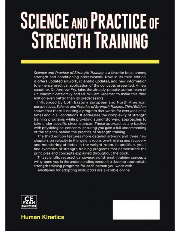 Science and Practice of Strength Training, 3rd Edition by Vladimir M. Zatsiorsky & William J. Kraemer (ISBN 9781492592006) - Hardcover