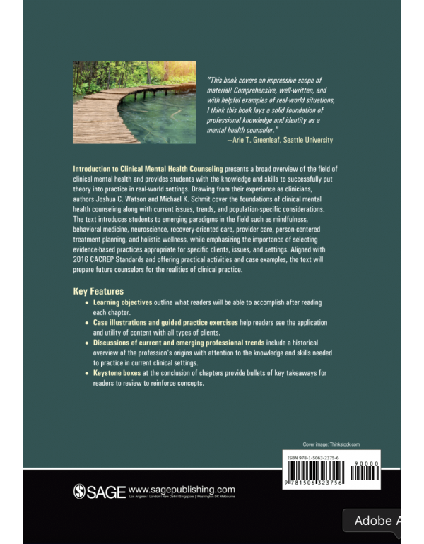 Introduction to Clinical Mental Health Counseling: Contemporary Issues by Joshua Watson and Michael Schmit (ISBN: 9781506323756) - Paperback