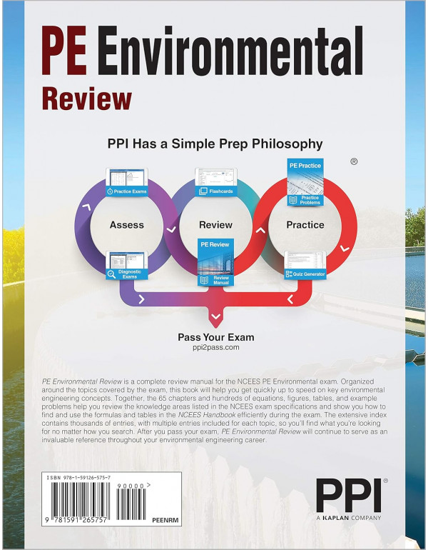 PPI PE Environmental Review by Lindeburg - PE Exam Prep - A Complete Review Guide Hardcover