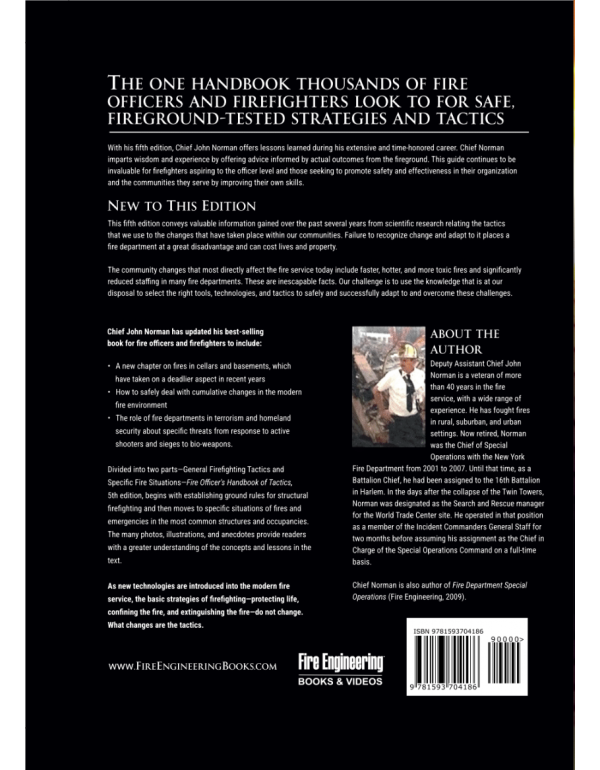 Fire Officer’s Handbook of Tactics, 5th Edition by John Norman (ISBN 9781593704186) - Hardcover