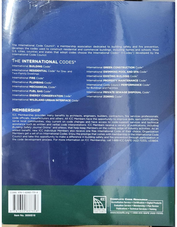 2018 International Building Code (ibc) book ,- ICC Digital Codes by International Code Council