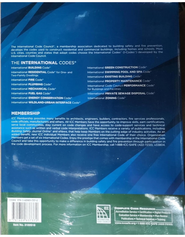2018 international residential code for one- and two-family dwellings (IRC) by International Code Council - Paperback