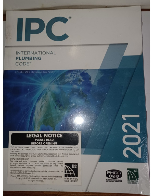 2021 International Plumbing Code by International Code Council (ICC) ISBN: 9781609839628 – Paperback