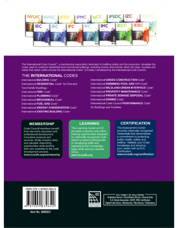 2021 International Mechanical Code by International Code Council (ISBN 9781609839642) – Paperback