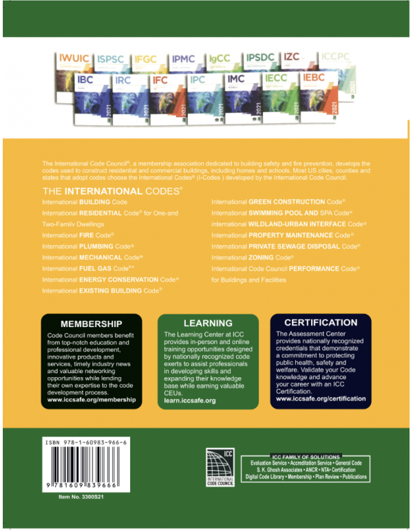 2021 International Fuel Gas Code (IFGC) by International Code Council (ICC) ISBN: 9781609839666 – Paperback