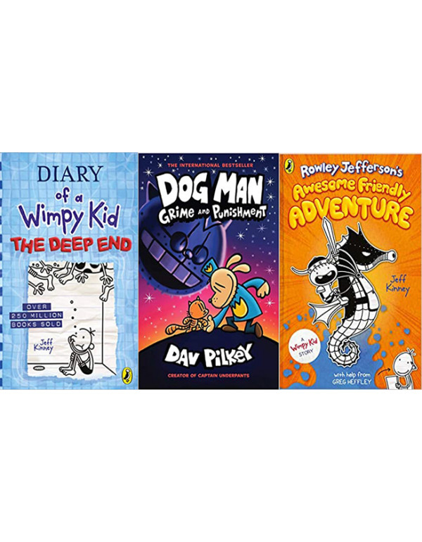 Deep End, Grime Punishment, Awesome Friendly Adventure By Jeff Kinney, Dav Pilkey