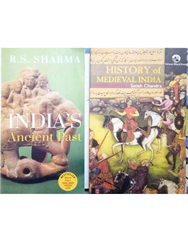 History of Medieval India by Satish Chandra & India's Ancient Past by RS Sharma- Combo