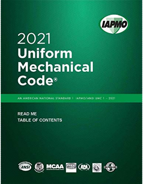 2021 Uniform Mechanical Code *US PAPERBACK* Soft Cover with Tabs by IAPMO - {9781944366445} {194436644X}