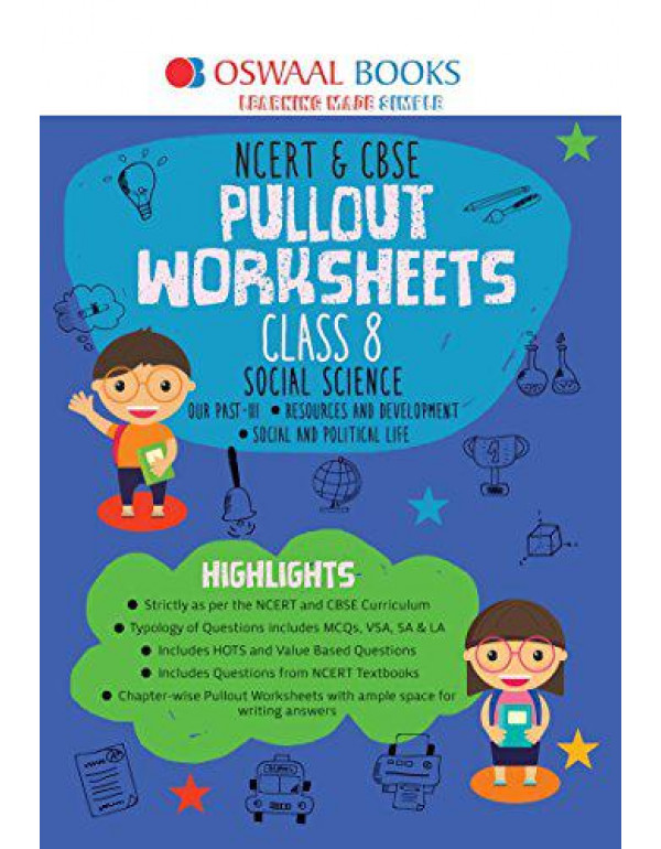 oswaal ncert cbse pullout worksheets class 8 social science book for 2022 exam by oswaal